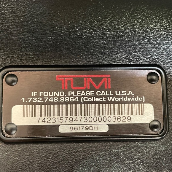 $1000 Tumi Leather Backpack / Bag - 96179DH - Picture 9 of 9